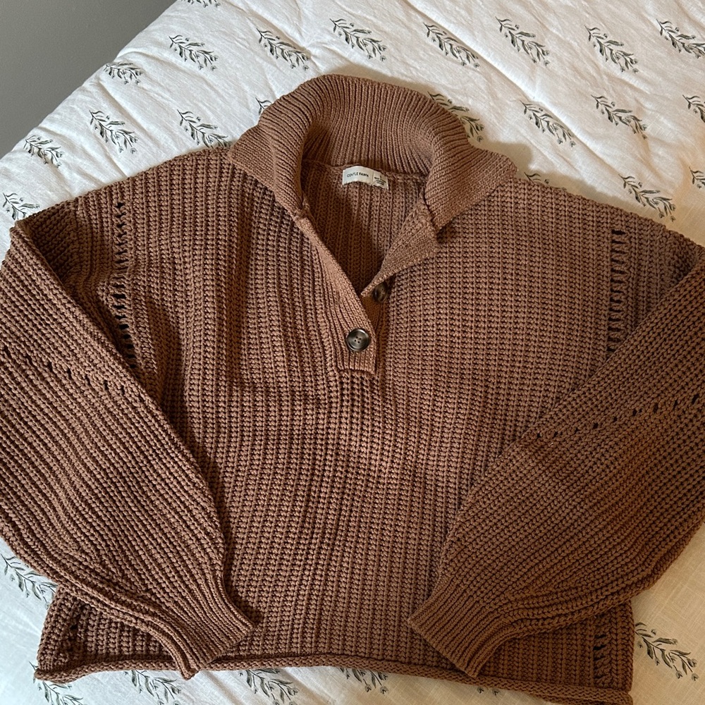Gentle Fawn Tan Knit Sweater